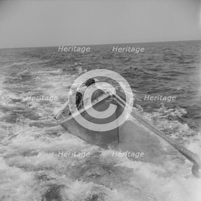 On board the fishing boat Alden, out of Gloucester, Massachusetts, 1943. Creator: Gordon Parks.
