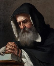 Study of a Monk, 1856. Creator: Tadeusz Gorecki.