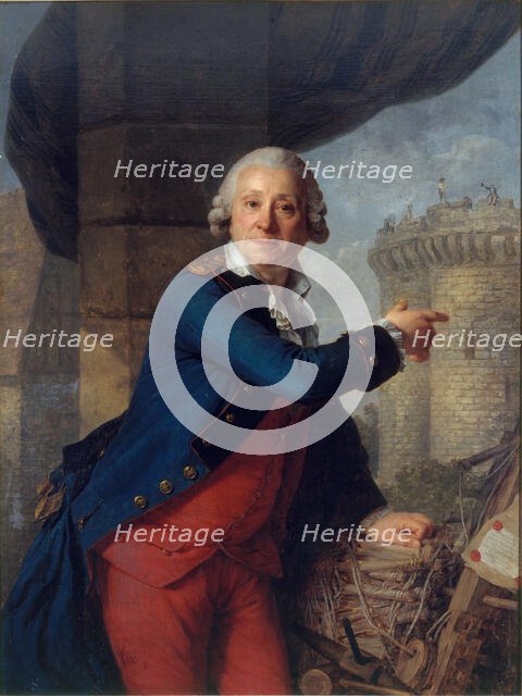 Portrait of Henri Masers de Latude (1725-1805). Creator: Vestier, Antoine (1740-1824).