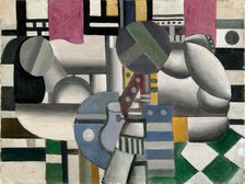 Woman with Still Life (Femme et nature morte), 1921. Creator: Fernand Leger.