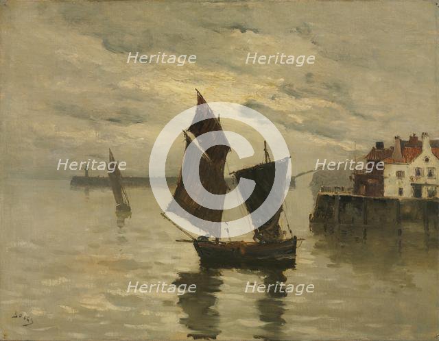 Harbor Scene, undated. Creator: Frank Boggs (American, 1855-1926).