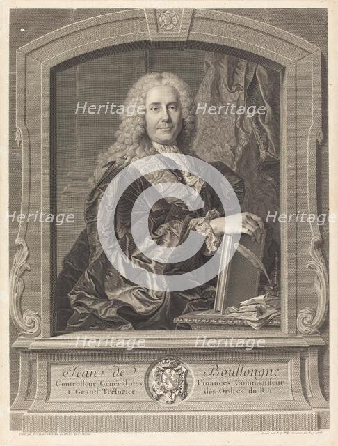 Jean de Boullongne, 1758. Creator: Johann Georg Wille.