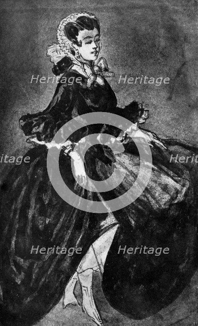 'Femme Se Retroussant', 19th century, (1930). Artist: Constantin Guys