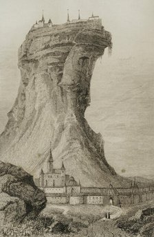 Semiramis Castle, Van, Armenia, 1838. Creator: Alfred Lepetit.