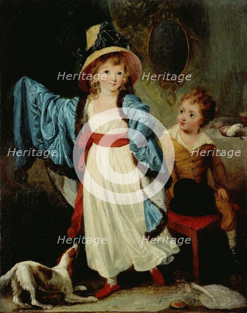 Children in disguise, known as Les Atours, c1790. Creators: William Artaud, John Hoppner.