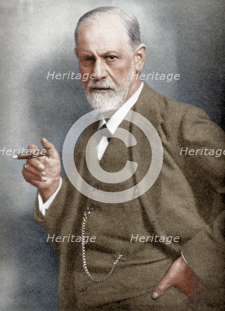 Sigmund Freud (1856-1939), Austrian neurologist. Artist: Unknown