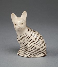 Cat, Staffordshire, c. 1750. Creator: Staffordshire Potteries.