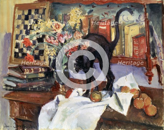 'Still Life with a Cat', 1912.  Artist: Jean Joveneau