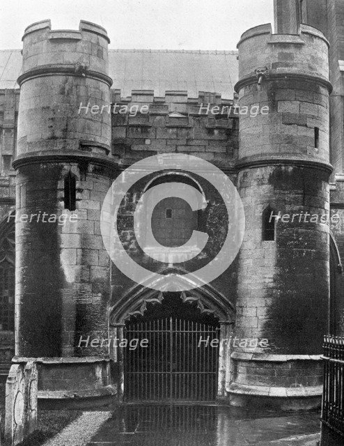 The porch, Holbeach Church, Lincolnshire, 1924-1926. Artist: Valentine & Sons