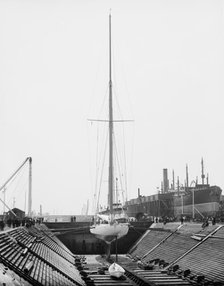 Reliance in dry dock, 1903. Creator: Unknown.
