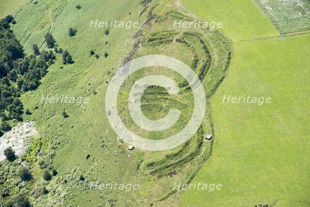 Bewick Hill Iron Age multivallate hillfort and pillboxes, Old Bewick, Northumberland, 2018. Creator: Historic England.