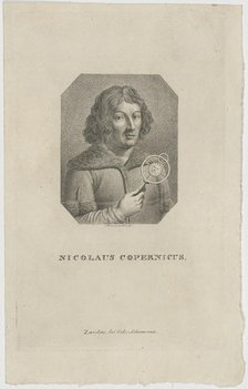 Portrait of Nicolaus Copernicus (1473-1543) , ca 1820. Creator: Rosmäsler, Johann Friedrich (c. 1775-1858).