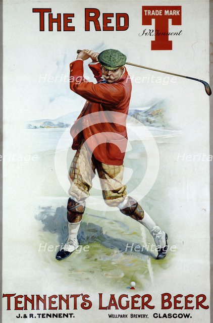 Advertisement for Tennent's Lager, Scotland, c1900. Artist: Unknown