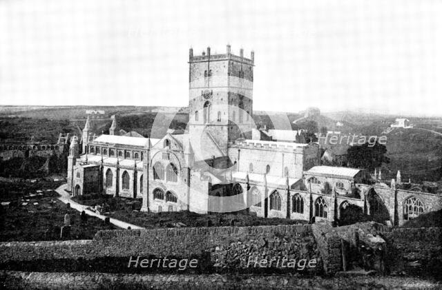 The Cathedrals of Great Britain: St. David's Cathedral, 1895. Creator: Francis Frith & Co.