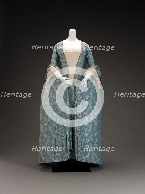 Dress, about 1760. Creator: Unknown.