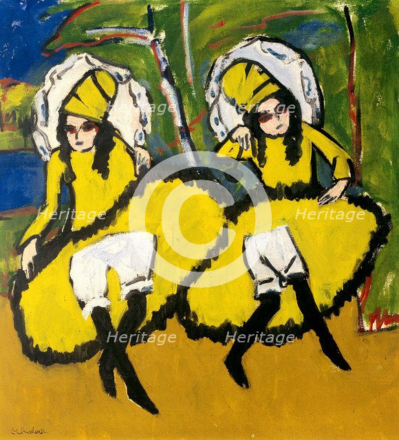 Two Dancers, 1910-1911. Artist: Kirchner, Ernst Ludwig (1880-1938)