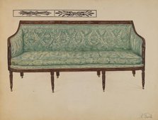 Sofa, 1935/1942. Creator: Nicholas Gorid.