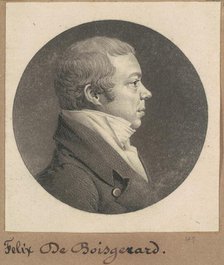 Felix Constant de Boisgerard, 1809. Creator: Charles Balthazar Julien Févret de Saint-Mémin.