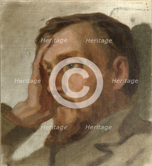 Portrait of the Literary critic and Philosopher Vissarion G. Belinsky (1811-1848), 1879. Artist: Astafyev, Ivan Alexandrovich (1844-after 1911)