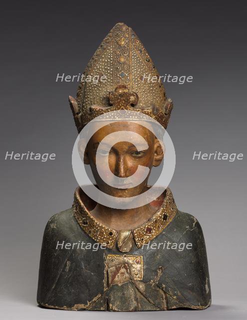 Bust Reliquary of St. Louis, Bishop of Toulouse, late 1300s. Creator: Unknown.