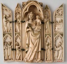 Tabernacle or Folding Shrine, French, 14th century. Creator: Unknown.