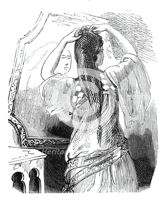 Lady of the harem, at her toilet, 1844. Creator: Unknown.