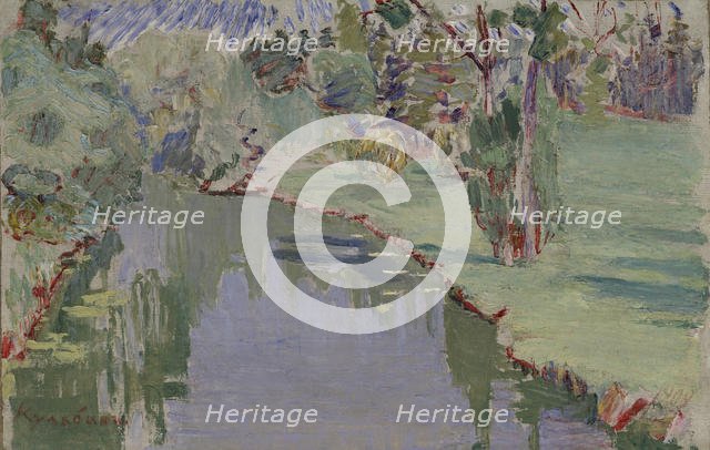 At the Slavyanka river, 1909. Artist: Kulbin, Nikolai Ivanovich (1868-1917)