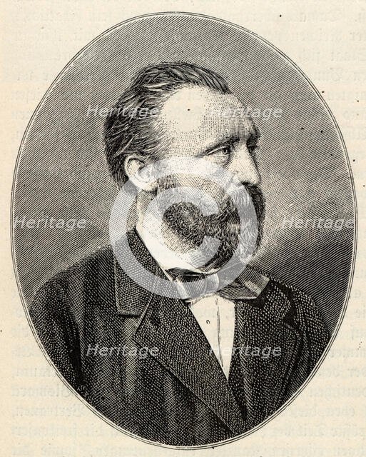 Heinrich von Stephan (1831-1897), general post director. Creator: Anonymous.