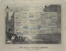 The bill-poster's dream, c1862. Creator: Unknown.
