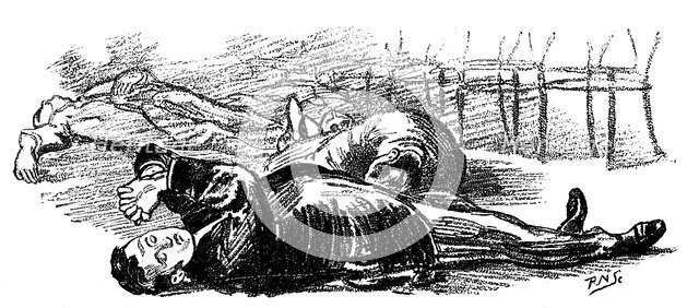 Subjects hypnotised by the sound of a gong, 1891. Artist: Unknown