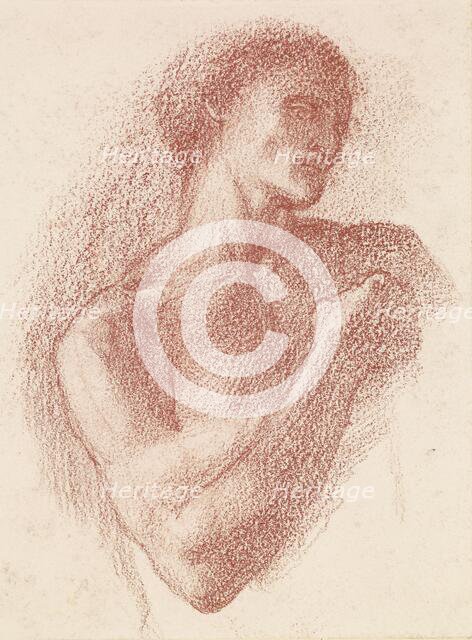 The Fates - study of the Male Lover, 1865. Creator: Sir Edward Coley Burne-Jones.