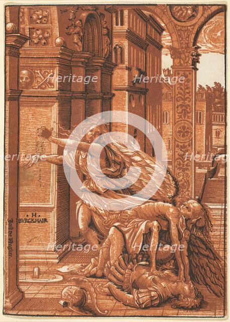 The Lovers Surprised by Death. Creator: Hans Burgkmair, the Elder.