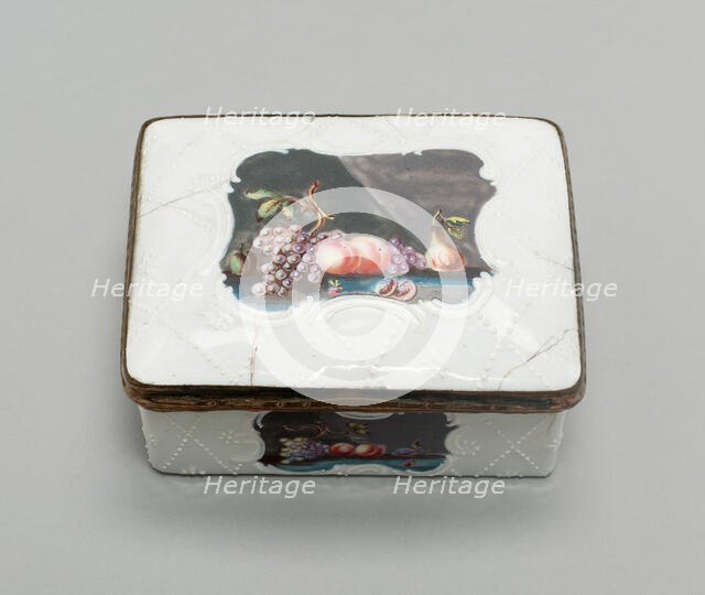 Snuff Box, South Staffordshire, c. 1770. Creator: Staffordshire Potteries.