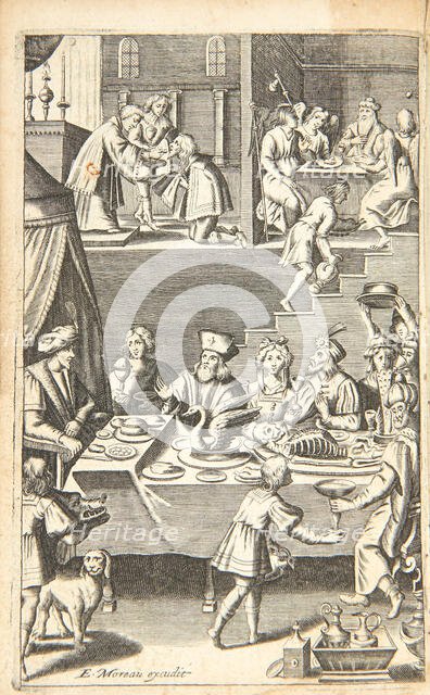 Illustration for "Le tombeau des delices du monde" by Jean Puget de La Serre, 1631. Creator: Jode, Pieter I, de (1570-1634).