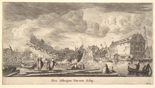 The Launch of a Ship, 17th century. Creator: Reinier Zeeman.
