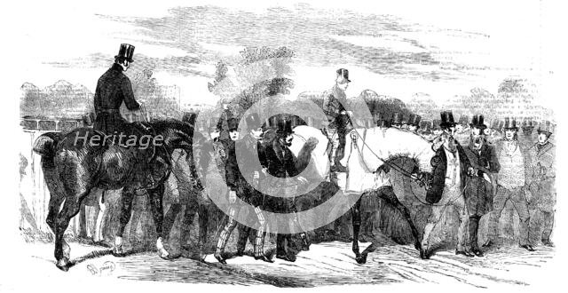 Epsom Races: The Winner, after the Race, 1856.  Creator: Unknown.