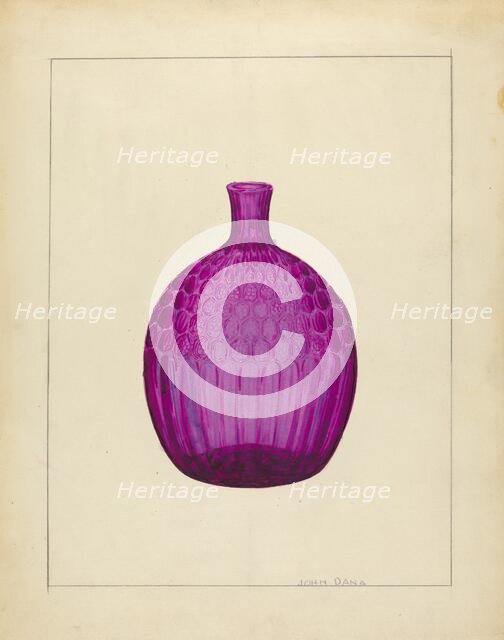 Flask, c. 1940. Creator: John Dana.