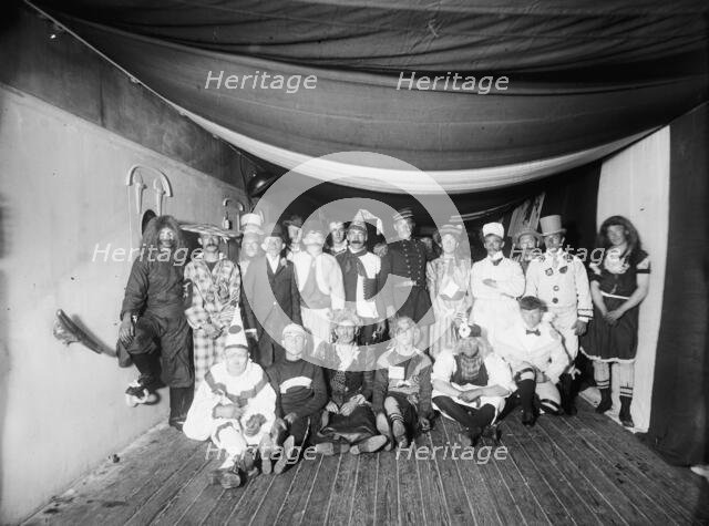 U.S.S. Maine, a fancy dress ball, 1896. Creator: William H. Jackson.