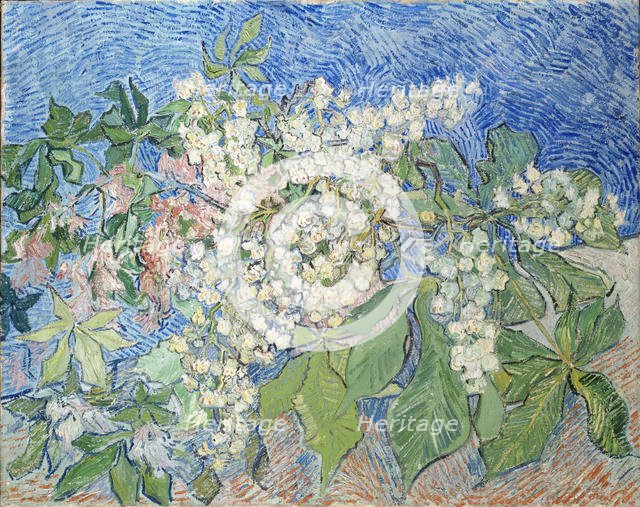 Branches de marronniers en fleur, 1890. Creator: Gogh, Vincent, van (1853-1890).