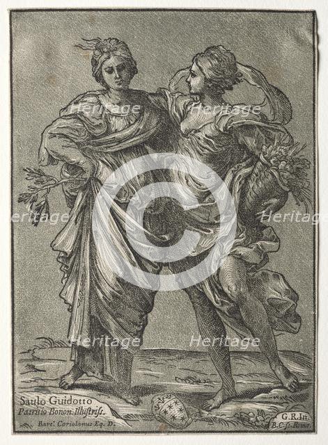 Alliance of Peace and Abundance, 1642. Creator: Bartolommeo Coriolano (Italian).