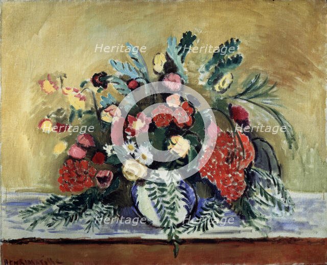 'Bunch of Flowers in a White Vase', c1909. Creator: Henri Matisse.