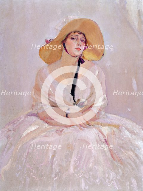 Portrait of Raquel Meller (1888-1962), 1919. Artist: Sorolla y Bastida, Joaquín (1863-1923)