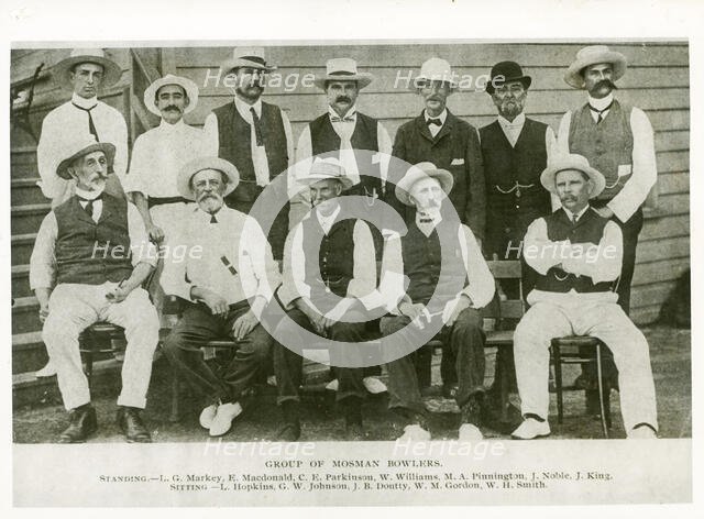 Mosman bowlers, c1905. Creator: Unknown.