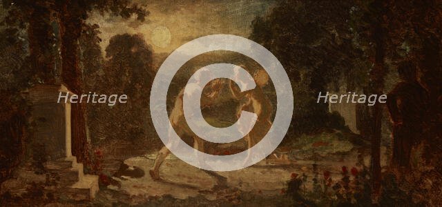 Conversation of Statues, 1865. Creator: Artur Grottger.