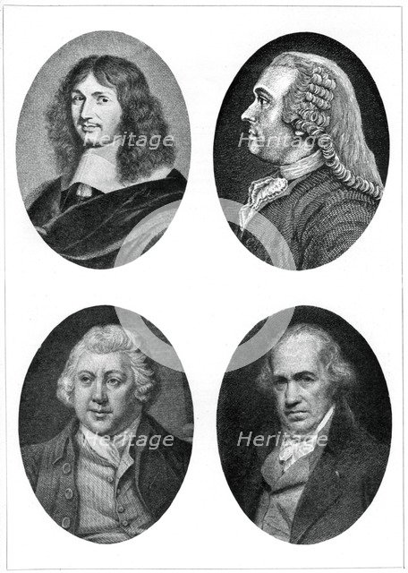 Four industrial reformers: Colbert, Turgot, Arkwright and Watt, (1903). Artist: Unknown