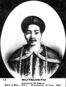 Mutsuhito, Emperor of Japan, (1852-1912), 20th century.Artist: Ogden's Guinea Gold Cigarettes