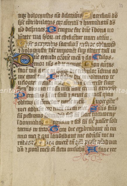 Decorated Text Page, about 1480-1490. Creator: Unknown.