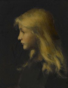 Fillette blonde, between 1900 and 1902. Creator: Jean Jacques Henner.