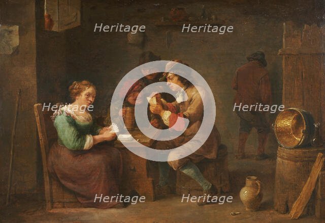 The Card Party, c.1670. Creator: David Teniers II.