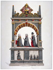 Monument to Alderman Richard Humble and family, St Saviour's Church, Southwark, London, c1700.       Artist: Anon